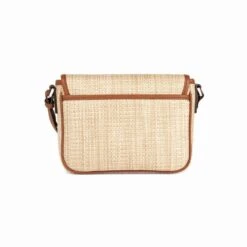 Alani Straw Flap Bag -Brighton alani straw flap bag natural luggage 2
