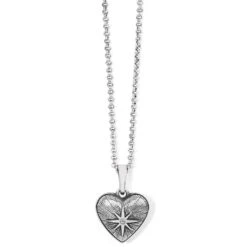 Amore Shades Sky Heart Necklace -Brighton amore shades sky heart necklace silver blue 1