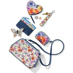 Blossom Hill Butterfly Card Coin Case -Brighton blossom hill butterfly card coin case multi 2