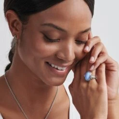 Blue Moon Ring -Brighton blue moon ring silver blue 3