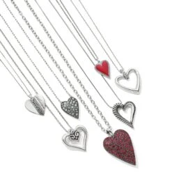 Callie Love Heart Necklace -Brighton callie love heart necklace silver 2 c2b7a41d fa5e 498f 9928 81e65011d357
