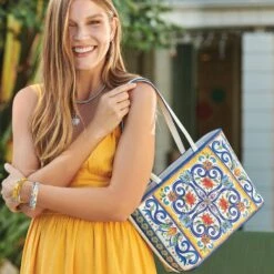 Carina Tote -Brighton carina tote white multi 4