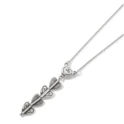 Cascading Hearts Drop Necklace -Brighton cascading hearts drop necklace silver 3