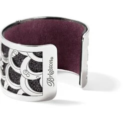 Christo Tokyo Wide Cuff Bracelet Set -Brighton christo tokyo wide cuff bracelet set silver black sparkle 2