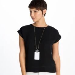 Contempo Heart Badge Clip Necklace -Brighton contempo heart badge clip necklace silver 3 64059fb4 e9f7 4149 a22a 5e3cc7d7983f