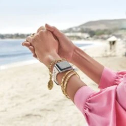 Contempo Medallion Link Bracelet -Brighton contempo medallion link bracelet gold 3