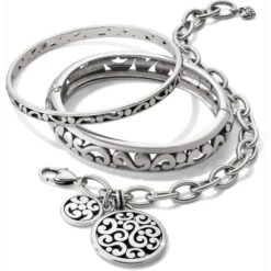 Contempo Medallion Link Bracelet -Brighton contempo medallion link bracelet silver 2 036ab8c9 e76e 4f3e a15e f757e3e1892b