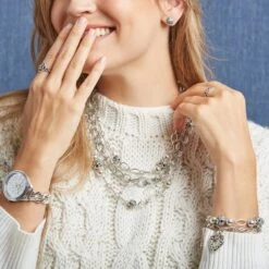 Contempo Sphere Long Necklace -Brighton contempo sphere long necklace silver 2 017ab4f5 f68f 4dcc b44b eab318369fed