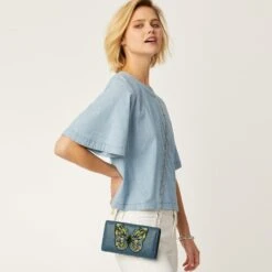 Crystal Pond Beaded Wings Clutch Wallet -Brighton crystal pond beaded wings clutch wallet canyon blue multi 3 f428c112 e5aa 4ccf 8220 c3eb95843b24