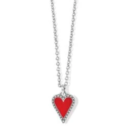 Dazzling Love Petite Necklace -Brighton dazzling love petite necklace silver red 0