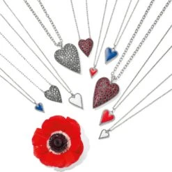 Dazzling Love Petite Necklace -Brighton dazzling love petite necklace silver red 3