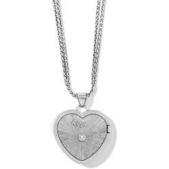 Essex Heart Convertible Locket Necklace -Brighton essex heart convertible locket necklace silver 2 c445d59c 9568 4cb9 815c eb5427f539ea