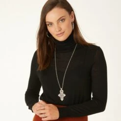 Ethiopian Convertible Cross Necklace -Brighton ethiopian convertible cross necklace silver 3 5ae0d576 42fd 4604 83a0 9cf0f49bd0f3