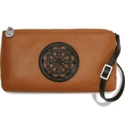 Ferrara Duet Zip Pouch -Brighton ferrara duet zip pouch black brown 0