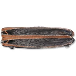 Ferrara Duet Zip Pouch -Brighton ferrara duet zip pouch black brown 1