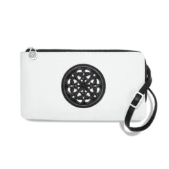 Ferrara Duet Zip Pouch -Brighton ferrara duet zip pouch black white 0