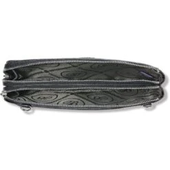 Ferrara Duet Zip Pouch -Brighton ferrara duet zip pouch black 1