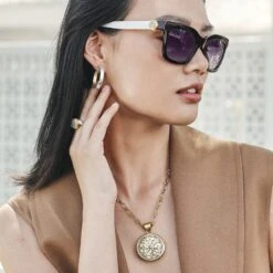 Ferrara Entrata Small Hoop Earrings -Brighton ferrara entrata small hoop earrings silver gold 5