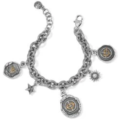 Brighton -Brighton ferrara virtue charm bracelet silver gold 1 3163f00f 5e8e 4d0d 8fdd 48a5ce3adf30