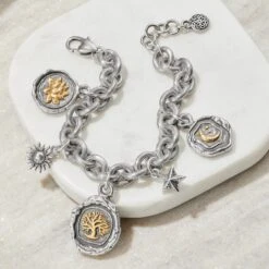 Ferrara Virtue Charm Bracelet -Brighton ferrara virtue charm bracelet silver gold 2 cb377df9 3f21 4eb8 a616 8a85bf88c034
