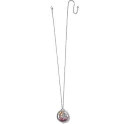 Flower Duet Shaker Necklace -Brighton flower duet shaker necklace silver gold 2