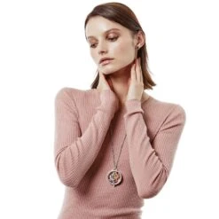 Flower Duet Shaker Necklace -Brighton flower duet shaker necklace silver gold 3