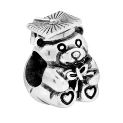 Grad Bear Bead -Brighton grad bear bead silver 3 67011edd c062 4969 80c8 a71435cfaab3