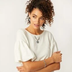 Halo Eclipse Necklace -Brighton halo eclipse necklace silver blue 3 8af3390c 7a3a 42e2 9f25 cf1bac5dadf0