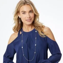 Halo Light Long Necklace 7 Halo Light Long Necklace -Brighton halo light long necklace silver white 3 2b9d9b70 f213 45b3 9e83 c9cb411086f8