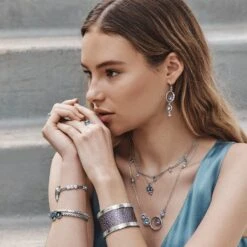 Halo Radiance Petite Necklace -Brighton halo radiance petite necklace silver tanzanite 2 64647084 67a6 4906 8ca0 5de1f1b31094