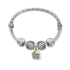 Heart Of Gold Charm Bangle