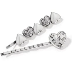 Hearts Ablaze Bobby Pins -Brighton hearts ablaze bobby pins silver 2