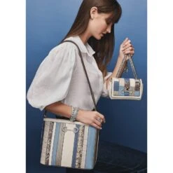 Heather Square Bucket Bag -Brighton heather square bucket bag white multi 3 af2892e5 a059 4dd9 a42e 37a8da9023c3