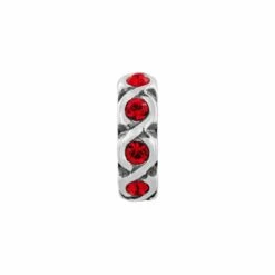 Infinity Spacer -Brighton infinity spacer silver red 0