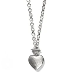 Inner Circle Heart Toggle Necklace -Brighton inner circle heart toggle necklace silver 0