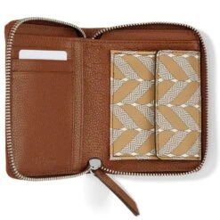 Interlok Braid Medium Wallet -Brighton interlok braid medium wallet bourbon 1