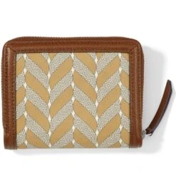 Interlok Braid Medium Wallet -Brighton interlok braid medium wallet bourbon 2