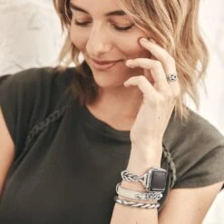 Interlok Harmony Watch Band -Brighton interlok harmony watch band silver 3