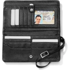 Interlok Large Wallet -Brighton interlok large wallet black 2 f0cd7a87 f892 4436 81f0 d64ad4447a3c