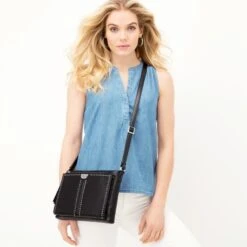 Jagger Cross Body Organizer -Brighton jagger cross body organizer black 6 f6b02cc5 cbb9 4188 875b 2880073f8ca3