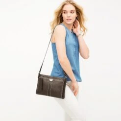 Jagger Cross Body Organizer -Brighton jagger cross body organizer pewter 6 cb7fe979 ef2e 4637 b0b1 54253d795ff2