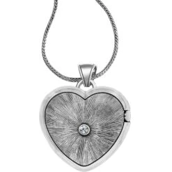 Loving Heart Convertible Locket Necklace -Brighton loving heart convertible locket necklace silver red 2 bd4600d1 c4ec 4bda 93c6 82b7dea8da35