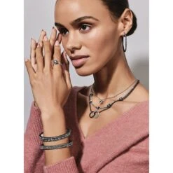 Meridian Eclipse Large Hoop Earrings -Brighton meridian eclipse large hoop earrings black 2 d9713b87 0d5f 4b72 9b40 1a7a084dea66