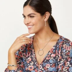 Meridian Petite Station Bangle -Brighton meridian petite station bangle silver 2 934ea8d9 c21a 4bf2 a1e9 864e79d82fc2