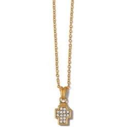 Meridian Zenith Cross Necklace -Brighton meridian zenith cross necklace gold 0