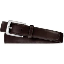 Norton Dress Satin Buckle Belt 9 Norton Dress Satin Buckle Belt -Brighton norton dress satin buckle belt dark brown 0