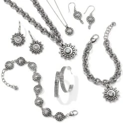 Pebble Dot Medali Reversible Hoop Earrings -Brighton pebble dot medali reversible hoop earrings silver 2 328965fc a439 4117 8e0c 49f47cad11ca