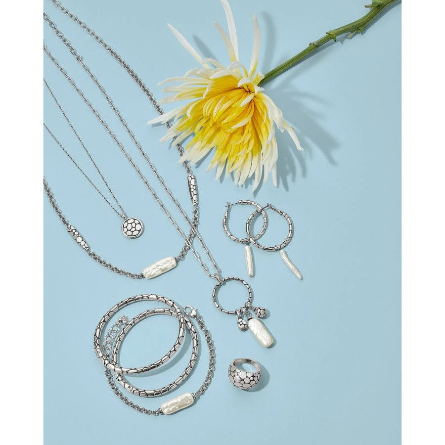 Pebble Pearl Double Link Bracelet 2 Pebble Pearl Double Link Bracelet - Image 2