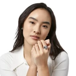 Pretty Tough Bold Heart Ring -Brighton pretty tough bold heart ring silver 3