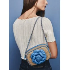 Rosie Straw Camera Bag -Brighton rosie straw camera bag true blue 3 a8f4eb31 d1c7 4374 8ef0 8d632d7b085b